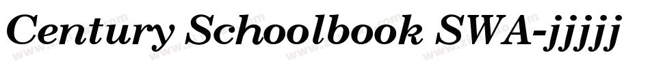 Century Schoolbook SWA字体转换